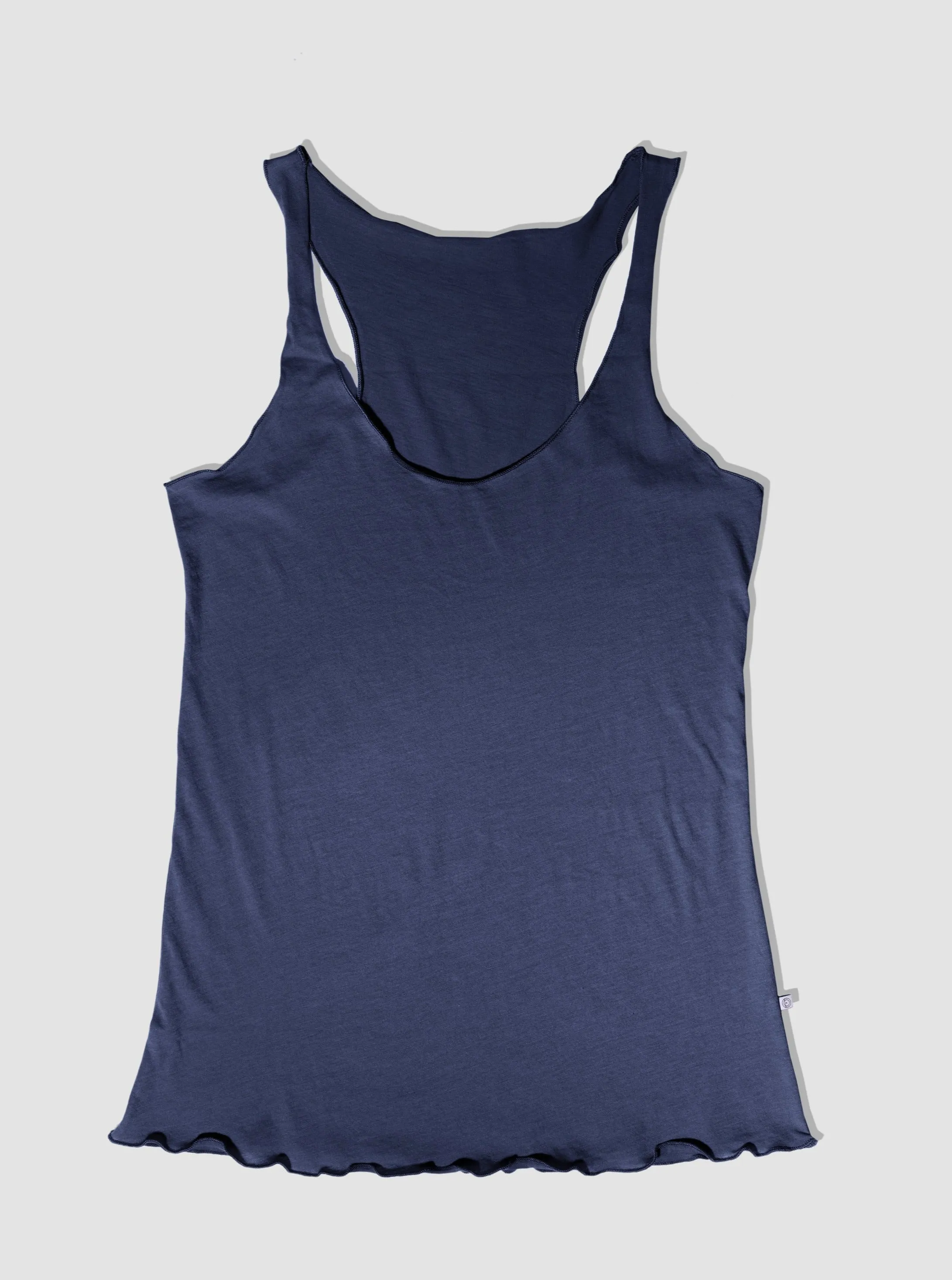 100% Organic Cotton Roller Tank - Lapis