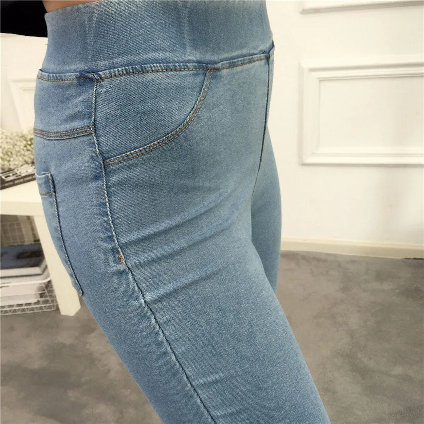 2016 Spring New Basic Skinny Women Jeans Ankle Nine Pants Slim Elastic Denim Pants Leggings Female Cotton Jeggings Jeans Women