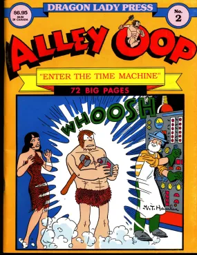 ALLEY OOP #2 V T Hamlin Time Machine Dragon Lady Press Reprints Illustrated Dinosaur Caveman Kaiju Humor Science Fiction Fantasy Comic Strip