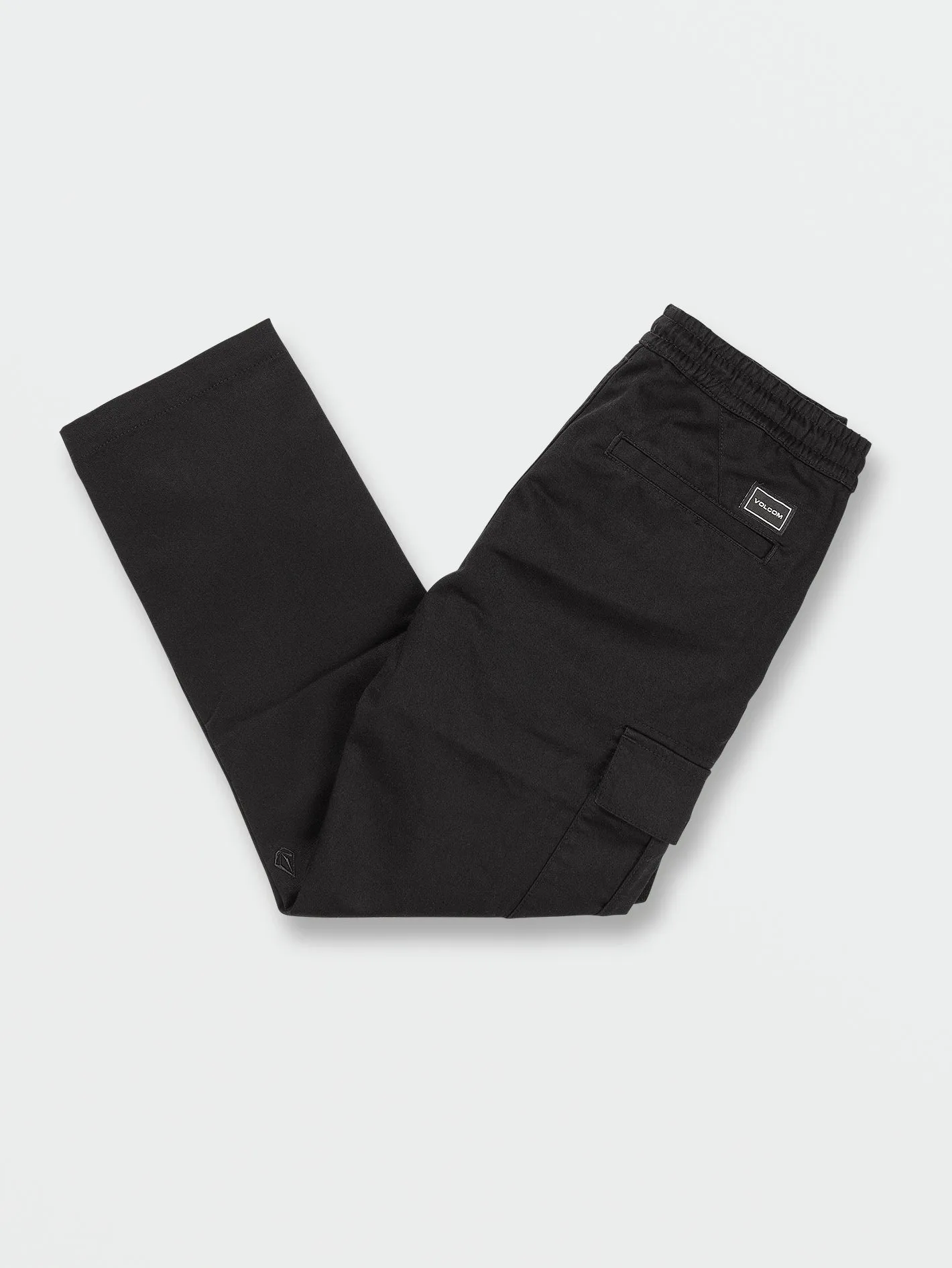 Big Boys March Cargo Elastic Waist Pants - Black