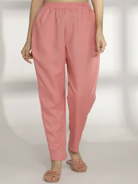 Blush CottonSlub Pants