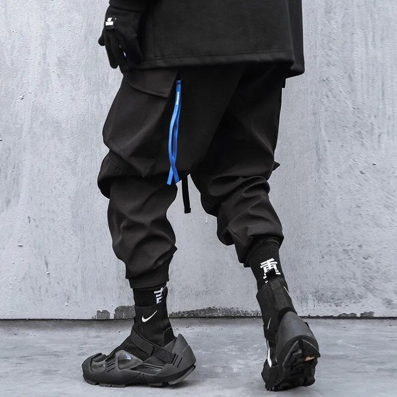 Cyber Mist Cargo Pants - Black