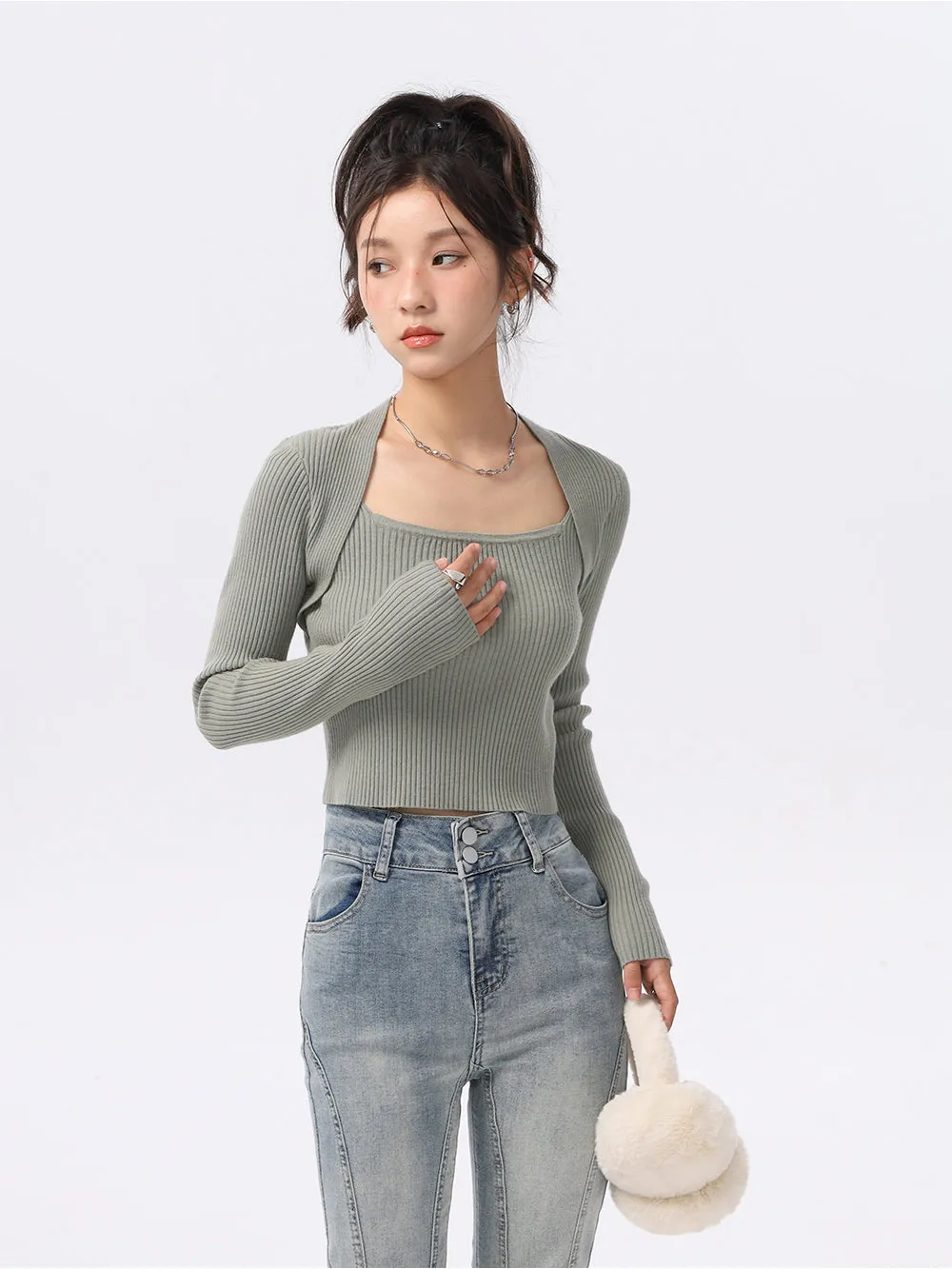 Extra Skinny Ribbed Crop Top