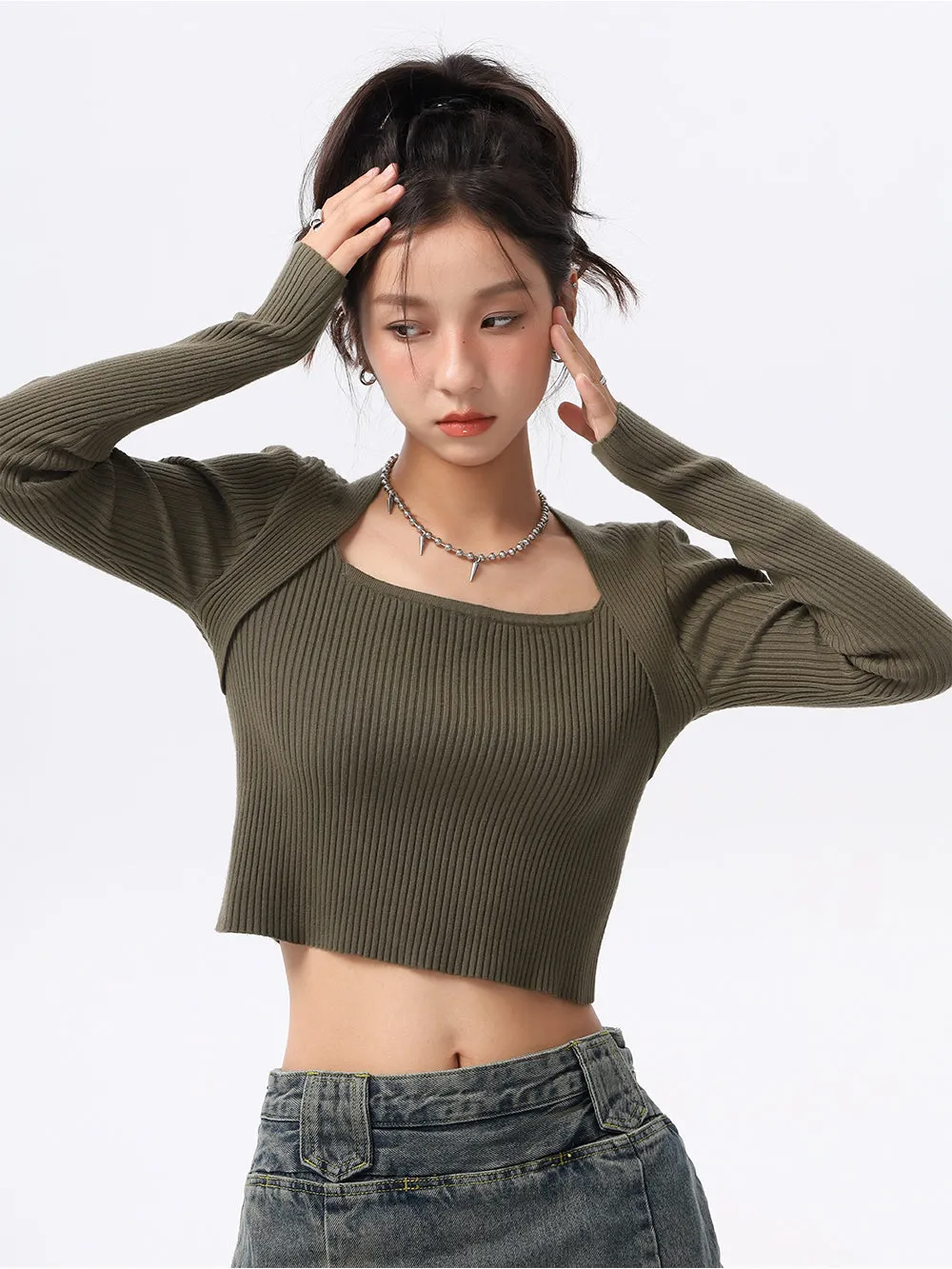 Extra Skinny Ribbed Crop Top