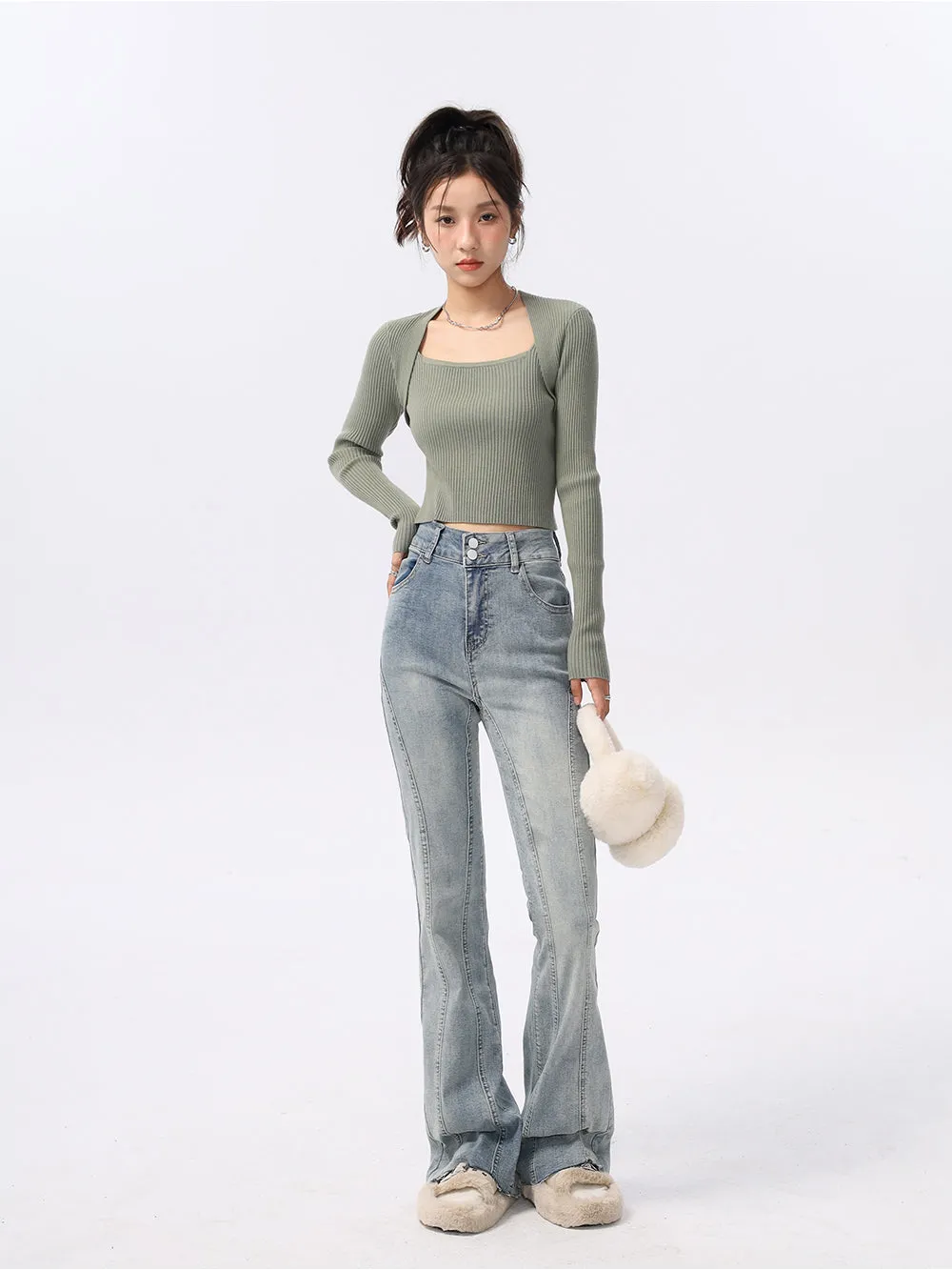 Extra Skinny Ribbed Crop Top