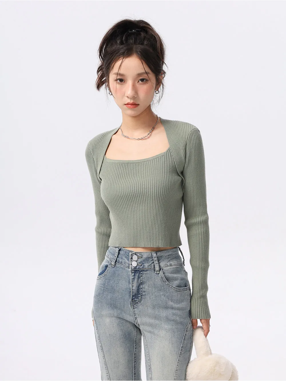 Extra Skinny Ribbed Crop Top