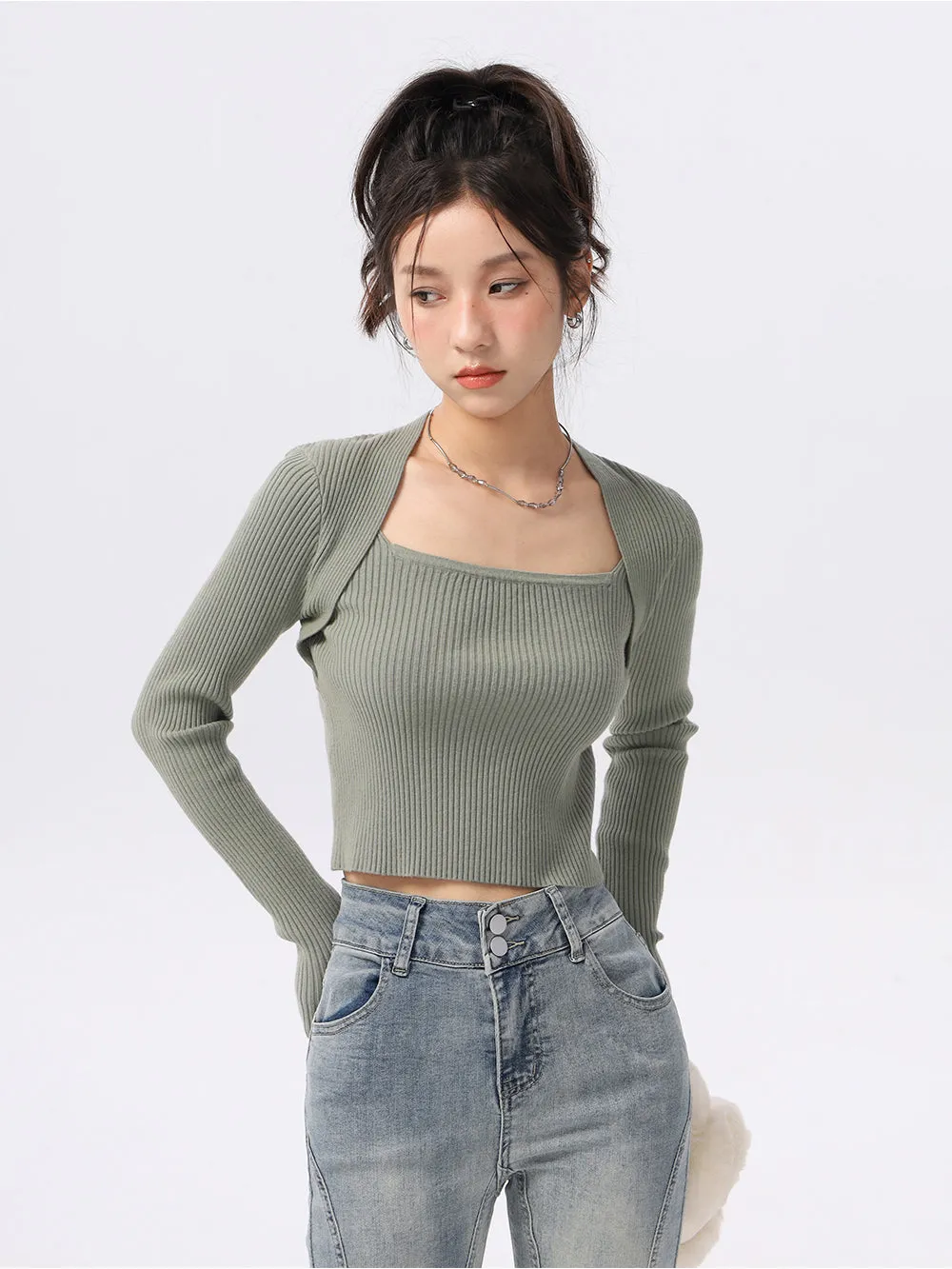 Extra Skinny Ribbed Crop Top