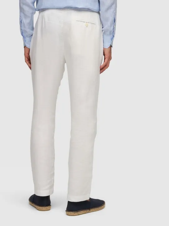 Frescobol Carioca   Oscar linen &amp; cotton chino pants 