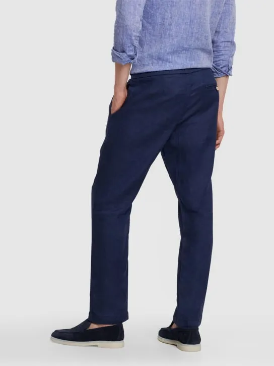 Frescobol Carioca   Oscar linen &amp; cotton chino pants 