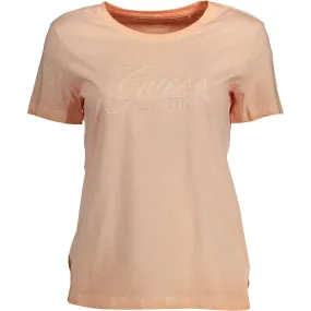 Guess Jeans Pink Cotton Women T-Shirt