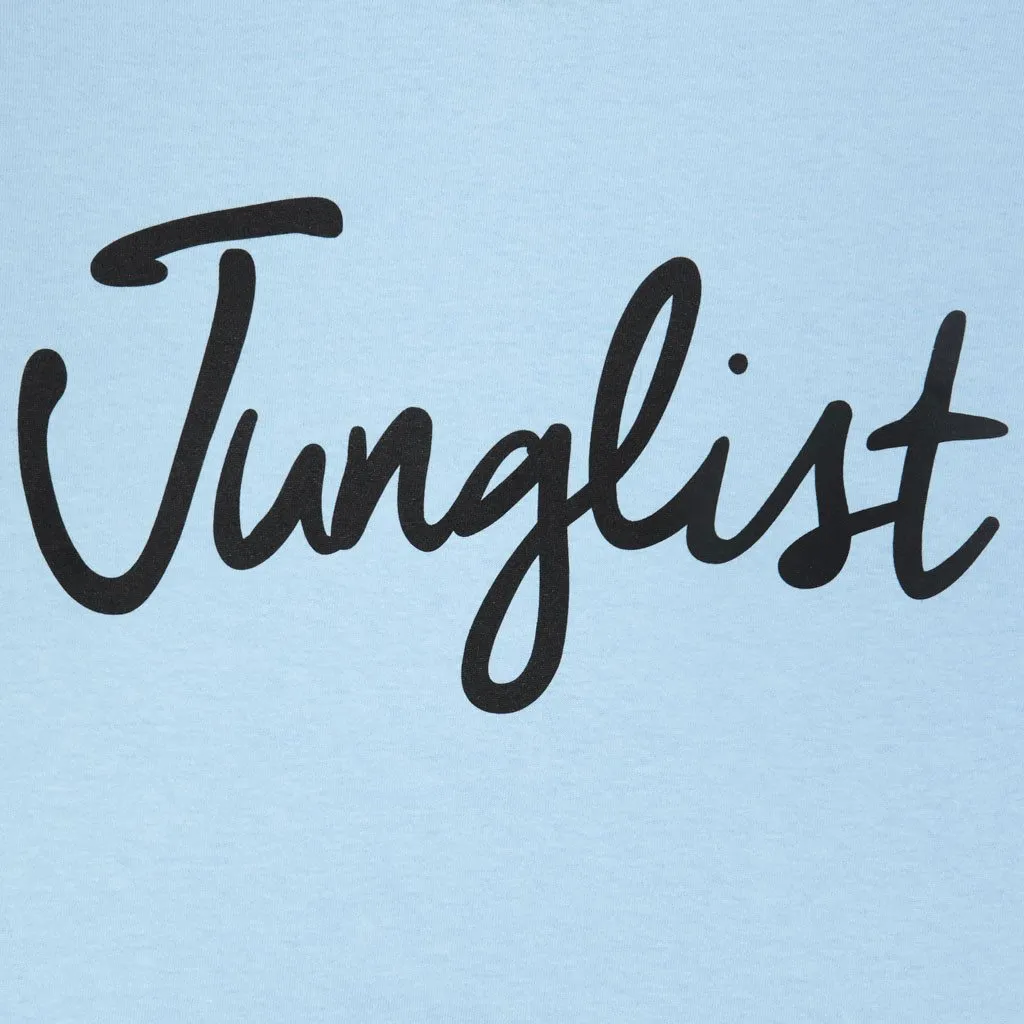 Light Blue Junglist T-Shirt with black print