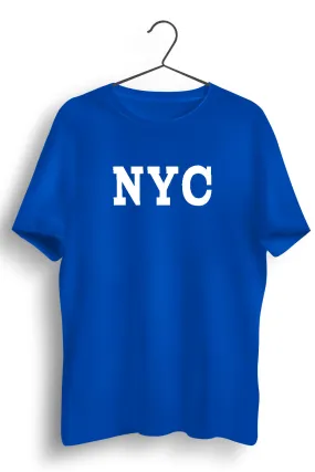 NYC Graphic Printed Blue Tshirt