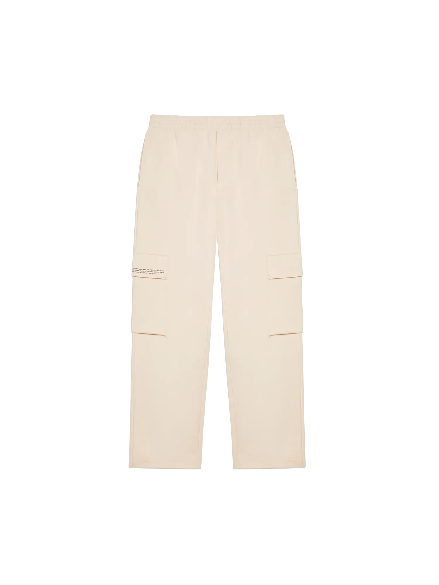 Recycled Cotton Jersey Cargo Pants—sand