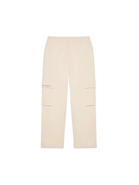 Recycled Cotton Jersey Cargo Pants—sand