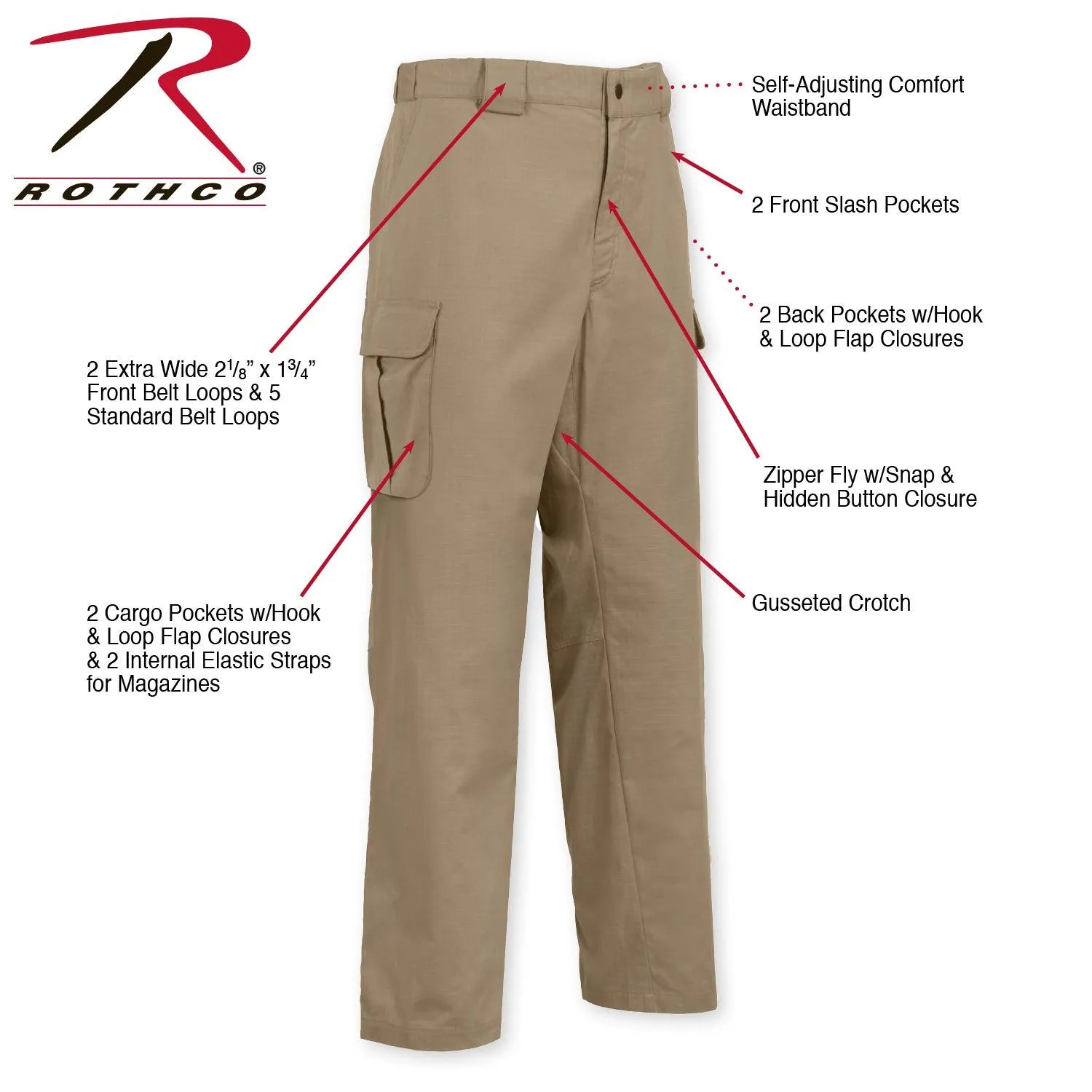 Rothco Tactical 10-8 Lightweight Field Pants