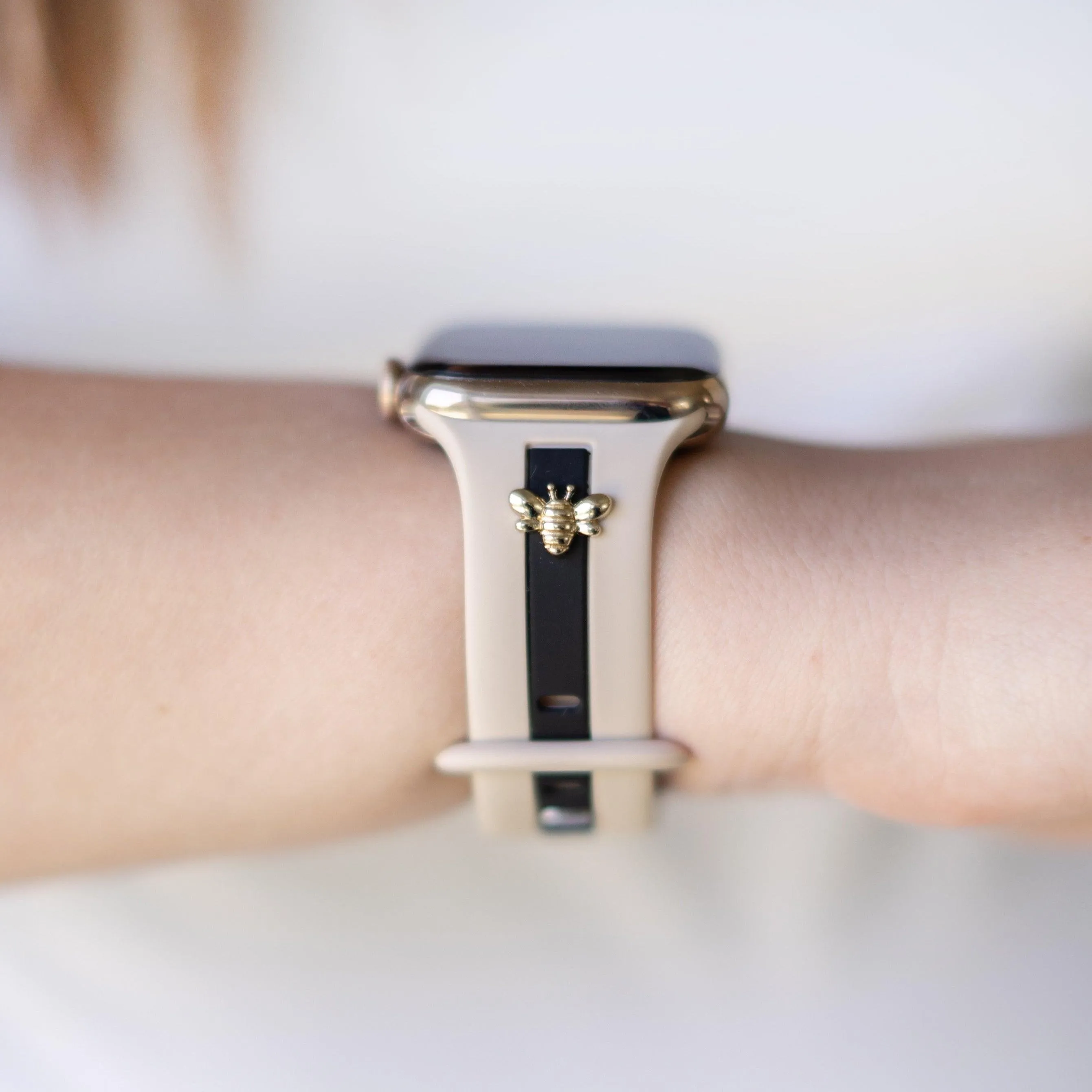 Skye Nude Sand & Black Smart Watch Band