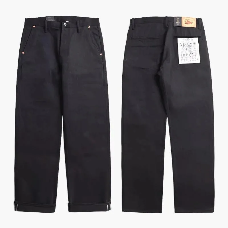 STRAIGHT SELVEDGE OFFICER CHINO PANTS PANTON