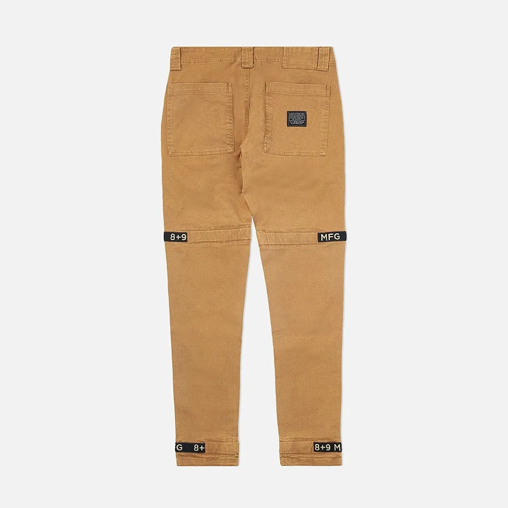 Strapped Up Vintage Washed Utility Pants Tan