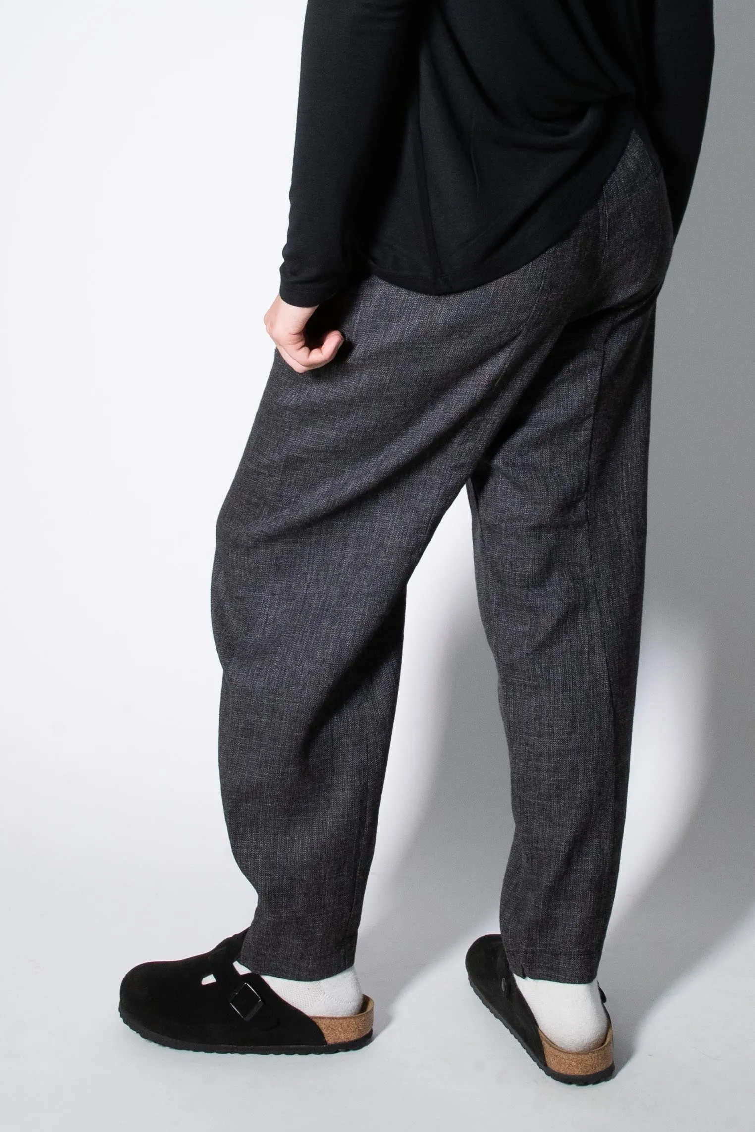 Transit Par Such Signature Split front Pant in Charcoal