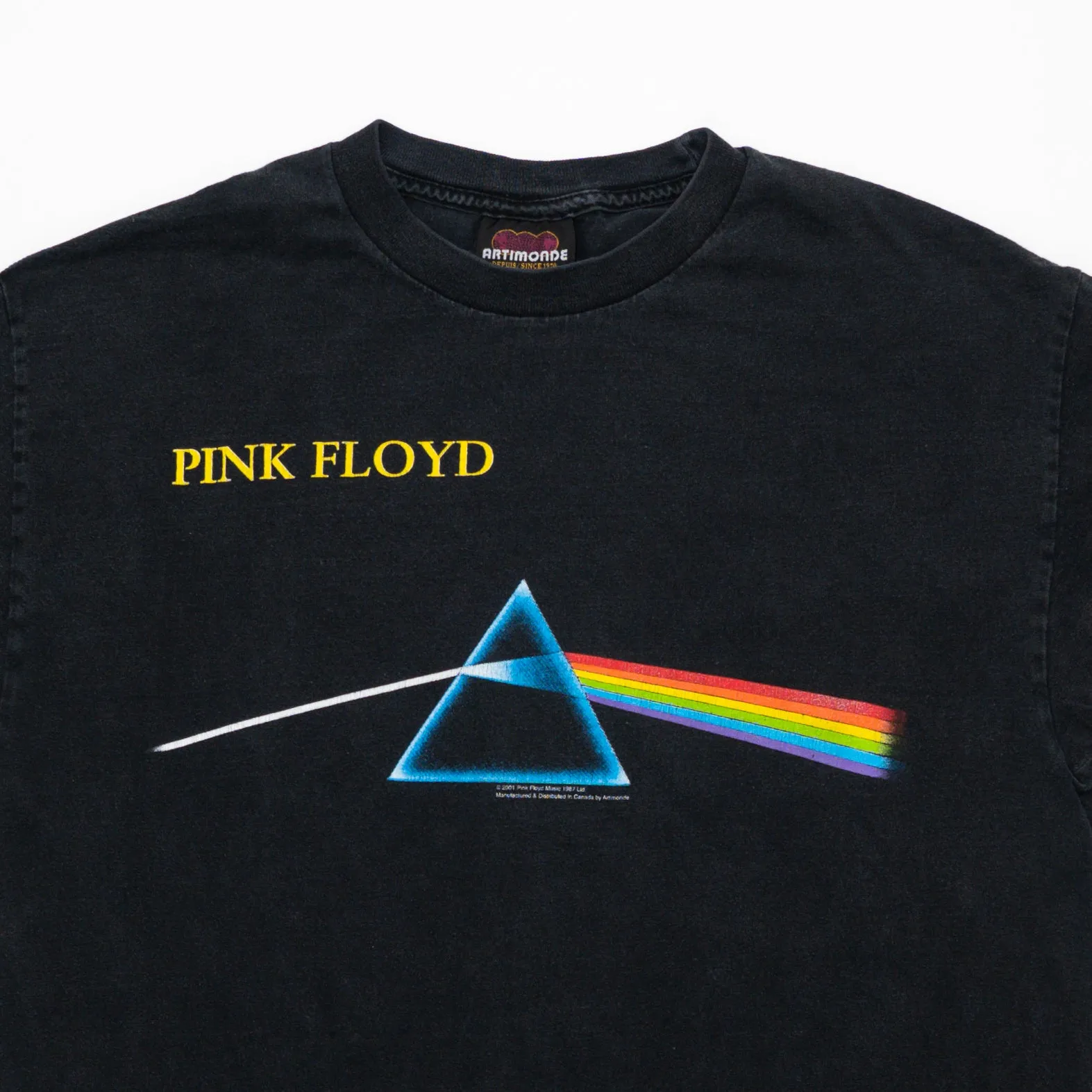 Vintage '01 Pink Floyd Dark Side of the Moon Tee (M)